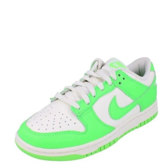 Nike Shoes - Nike Dunk Low Green Strike Sneakers Bright Green Sail White Women's Size 7 NIB